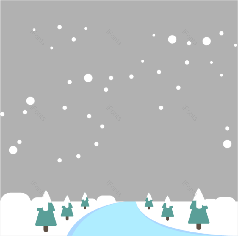 雪景图片,雪地元素,冬天PNG,免抠素材